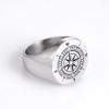  Punk Compass World Map Men Rings Stainless Steel Pirate Sailor Amulet Ring Hip Hop Vintage Party Jewelry Creativity Gift