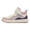 Li Ning Kids Sports Lifestyle Series Comfortable Trendy Non-Slip Shock Absorbing Warm High-Top Casual Shoes Kids Sneaker Light-Pink YKCU216-4