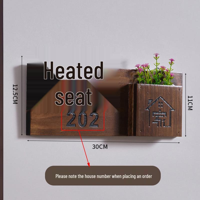 

Custom Luxury Doorplate with Flower Arrangement