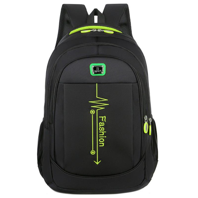 

Men Casual Minimalist Backpack, Large Capacity School Student School Bag, Durable Laptop Backpack Multifunctional Travel Daypack зелёный