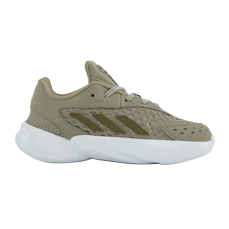 Adidas Originals Ozelia EL C Comfortable Fashion Slip-Resistant Breathable Low-Top Casual Shoes Kids Sneakers Green JH7822