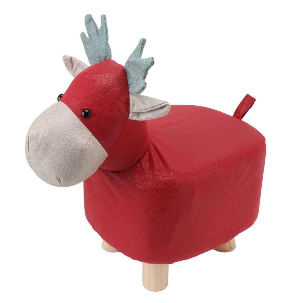 Animal Footstools Prevent Slip Cute Cartoon Giraffe Shape Soft Small Kids Stools for Home Blue