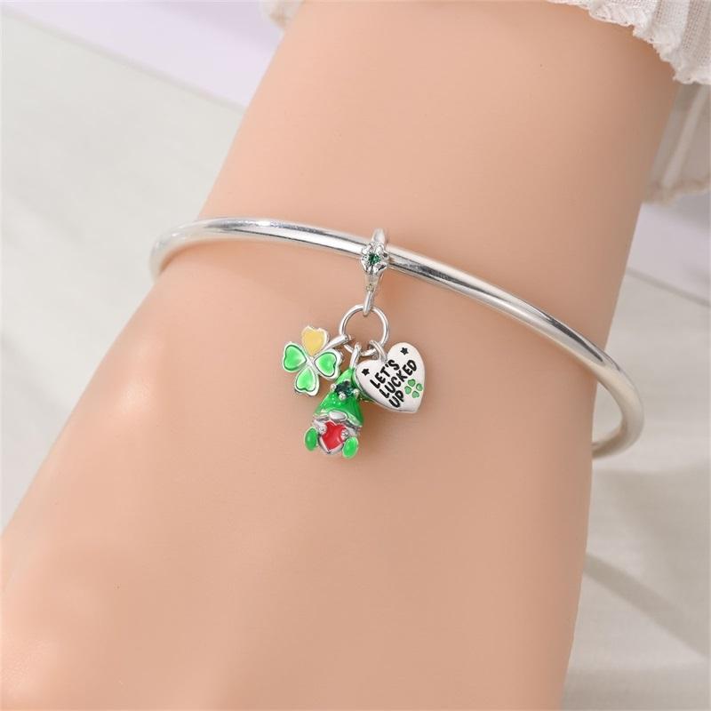 Exquisite 925  Silver The Frog Prince Beads & Cactus Dangle Charm Fits Bracelet Boutique Green Pendant Gifts