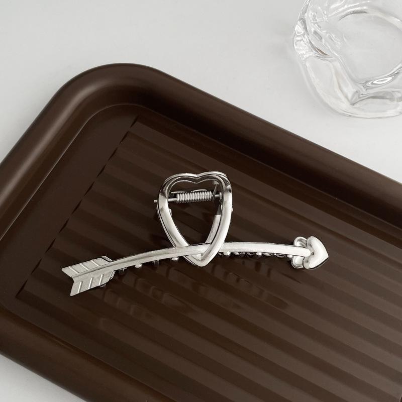 High-End Metal Shark Hair Clip - Elegant Hairpin Bow Accessory