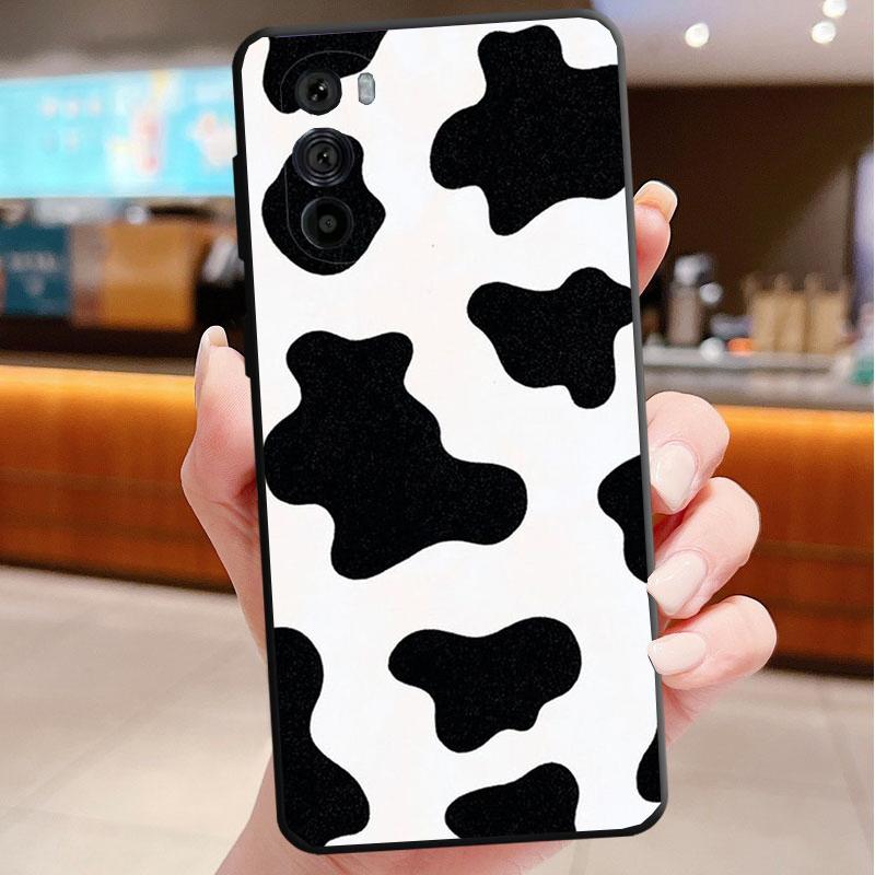 

Cow Print Phone Case For Motorola Edge 60 50 40 Pro 60 50 40 30 Ultra Neo Fusion Moto G Play G Stylus G Carcasas Moto G 5G 2024