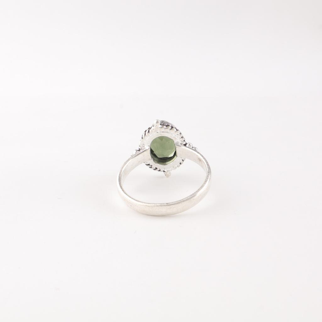 Green Tourmaline Gemstone 925 Sterling Silver Jewelry Handmade Ring Women's Gift RR-9-48