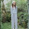 Myujeumudeu Rose Letter Wide Pants (Banding Pants)