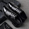 Men's Versatile Lace-Up Casual Shoes in Genuine Cowhide Leather with Soft Sole