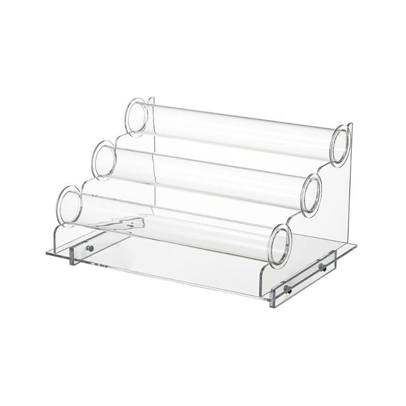 

Acrylic Clear Jewelry Stand 3 Levels Watches and Bangles Organizer Women Bracelet Showcase Rack Accessories Holder 1