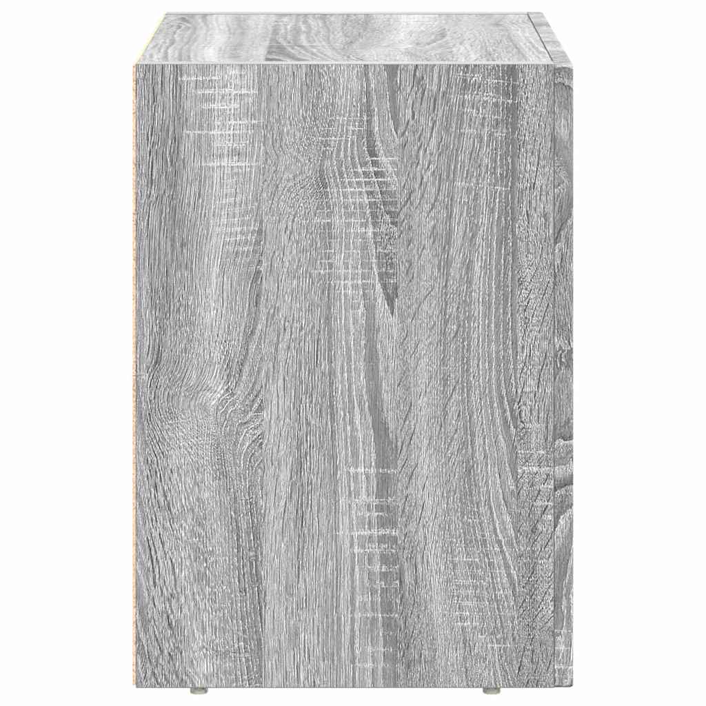 Nightstand Grey Sonoma 40 x 35 x 50 cm Particleboard