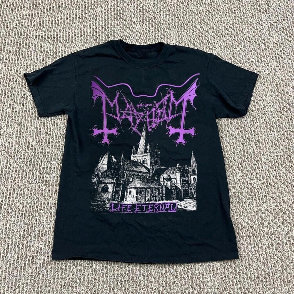 

Collecion Mayhem Band Life Enternal Black S to 5XL Concert Shirt AA904 Unisex T-Shirt S