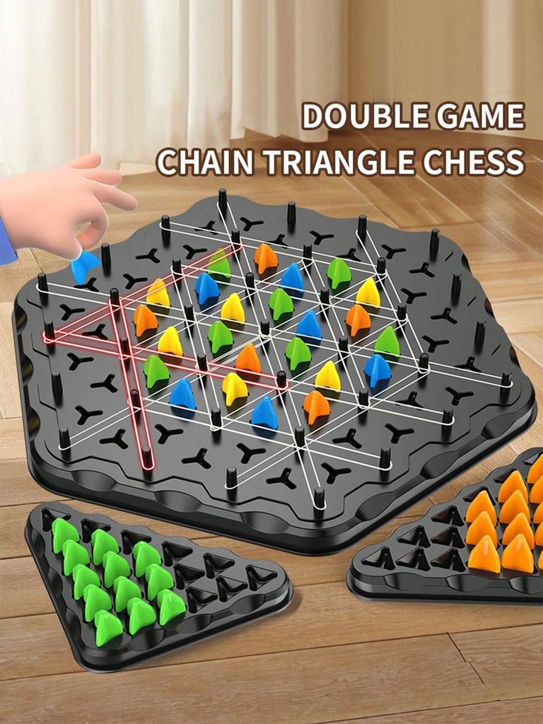 1 Set Of Geometric Chain Triangle Chess, Desktop Games, Educational Toys, Exercise Thinking And Logic Ability, Holiday Gifts For Boys And Girls