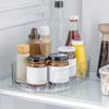 Kitchen Drinks Seasoning Storage Shelf with Capacity Transparent Turntable Organizer for Cabinet Kitchen Refrigerator Countertop