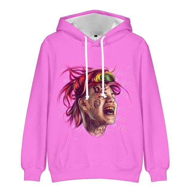 Buy New Pop Rapper 6ix9ine Hoodies Boys /Girls 3d Sweatshirt