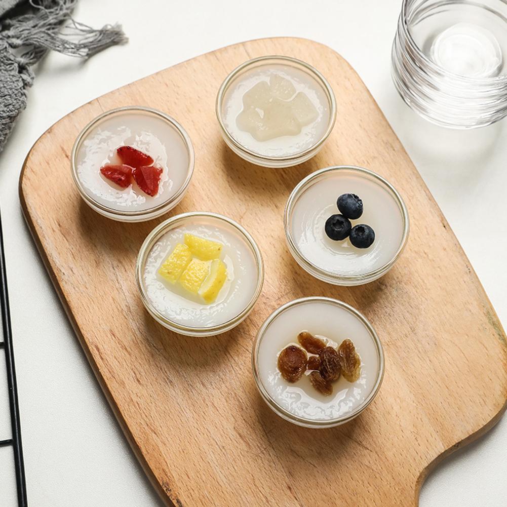 Bozai Cake Bowl Glass BPA Free Lead-Free Clear Pudding Bowls For Home Use
