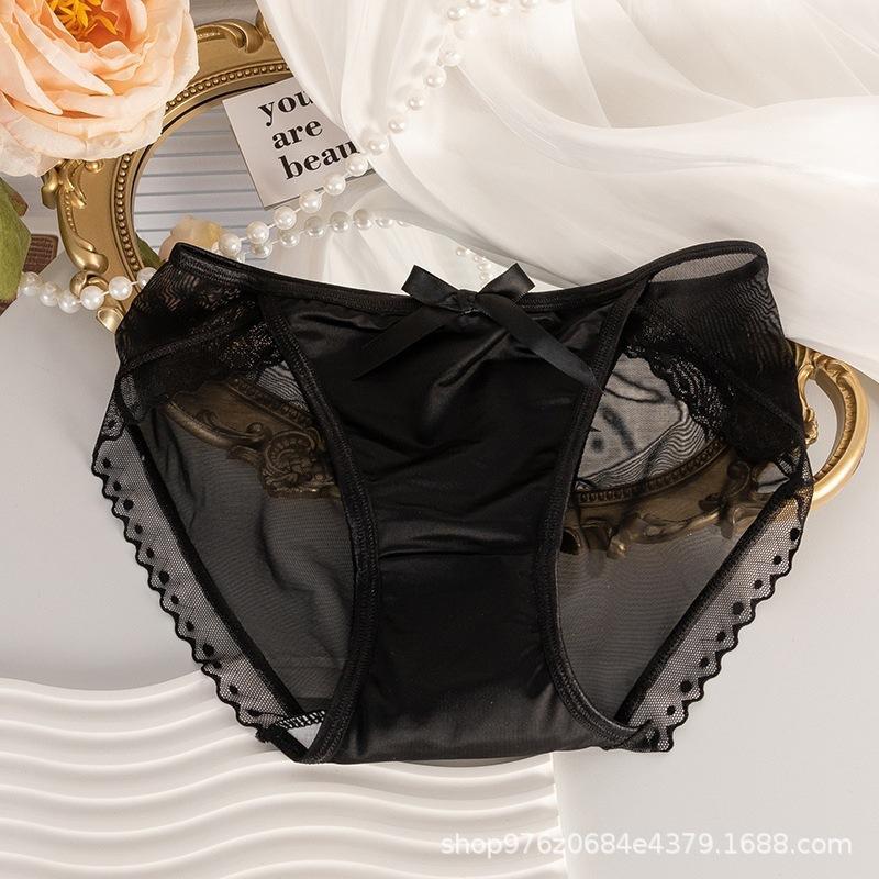 French-style Sexy Lace Mesh Women's Panties Thin Quick-drying Skin-friendly Seamless Briefs