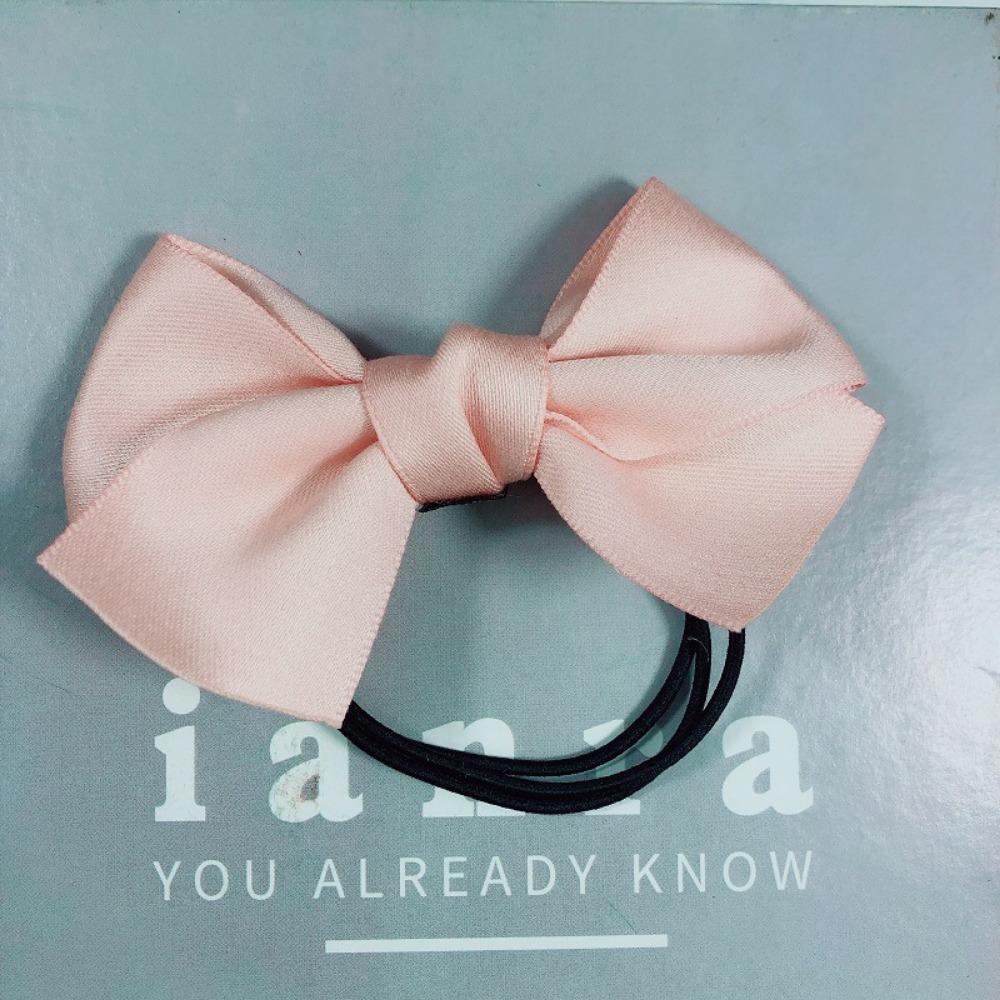 

Fashion Autumn Winter 4Inch Bow Flocking Hair Rings, Elastic Hair Bands for Women Girls, Cute Hair Accessories Headwear розовый