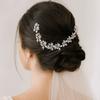 Luxury Crystal Pearl Hair Vine Shiny Fashion Bridal Hairband  Banquet Dancing Party