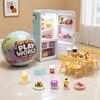 Tiny Little Play World Mini Fridge Blind Box Toy Set | Random Mini Food Models, Micro Table Chair Pretend Play,Creative Capsule