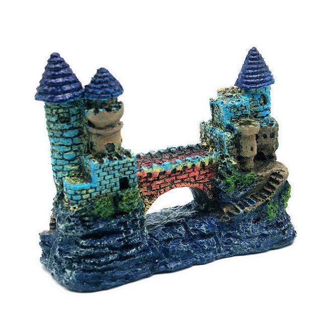 European Style Resin Castle Aquarium Ornament