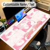 Large Mouse PadLana Del Rey Custom Name Text Personalized Desk Mat Non Slip Gaming Pad