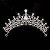 Bridal Wedding  Flower Tiara Crown Pearl  Hair Headband Tiaras