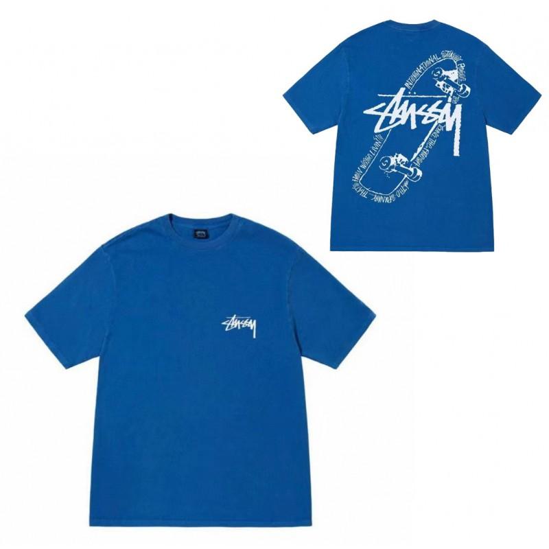 Camiseta de Algodón Streetwear para Hombre y Mujer Corte Holgado Manga Corta Camiseta Gráfica Casual Unisex Cuello Redondo