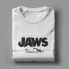 Jaws 50th Anniversary Poster Men's T Shirts Shark Sketch Creative Tee Short Sleeve Crew Neck T-Shirts Cotton Printed Clothing
