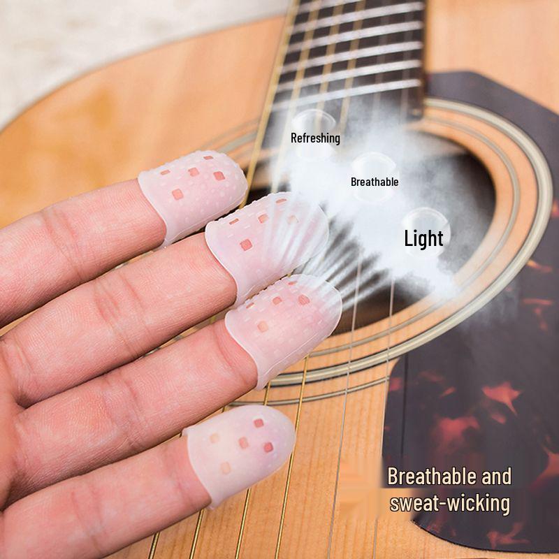 Przezroczysty ochraniacz na palce antypoślizgowy lewy do łagodzenia bólu i gry na pianinie