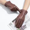 Pink Genuine Leather Gloves for Women Are Popular Fashionable and Simple  Providing Warmth and Protection for Commuting In Winter