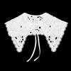 Embroidery Detachable Shirt False Collar Wraps Mini Cape Doll Fake Collar Women Shawl Fake Collar
