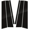 6pcs Car Window Pillar Posts Cover B C Column Stickers Side Door Panel Trim Decor Glossy Black Fit For Skoda Fabia 2007-2014