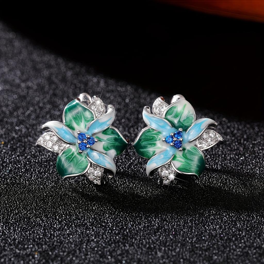 Orecchini a Fiore in Smalto per Donna - Gioielli Floreali Trendy e Carini