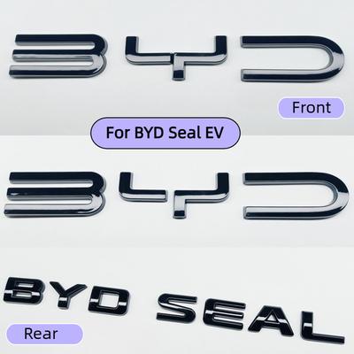 For BYD Seal EV 2023-2026 Car Front Rear Black Badge Black Warrior Car Covering Style Modification Decoration Accessories