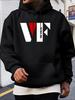 Hoodie - Royal Blue Pullover Sweatshirt with Bold VF Lettering