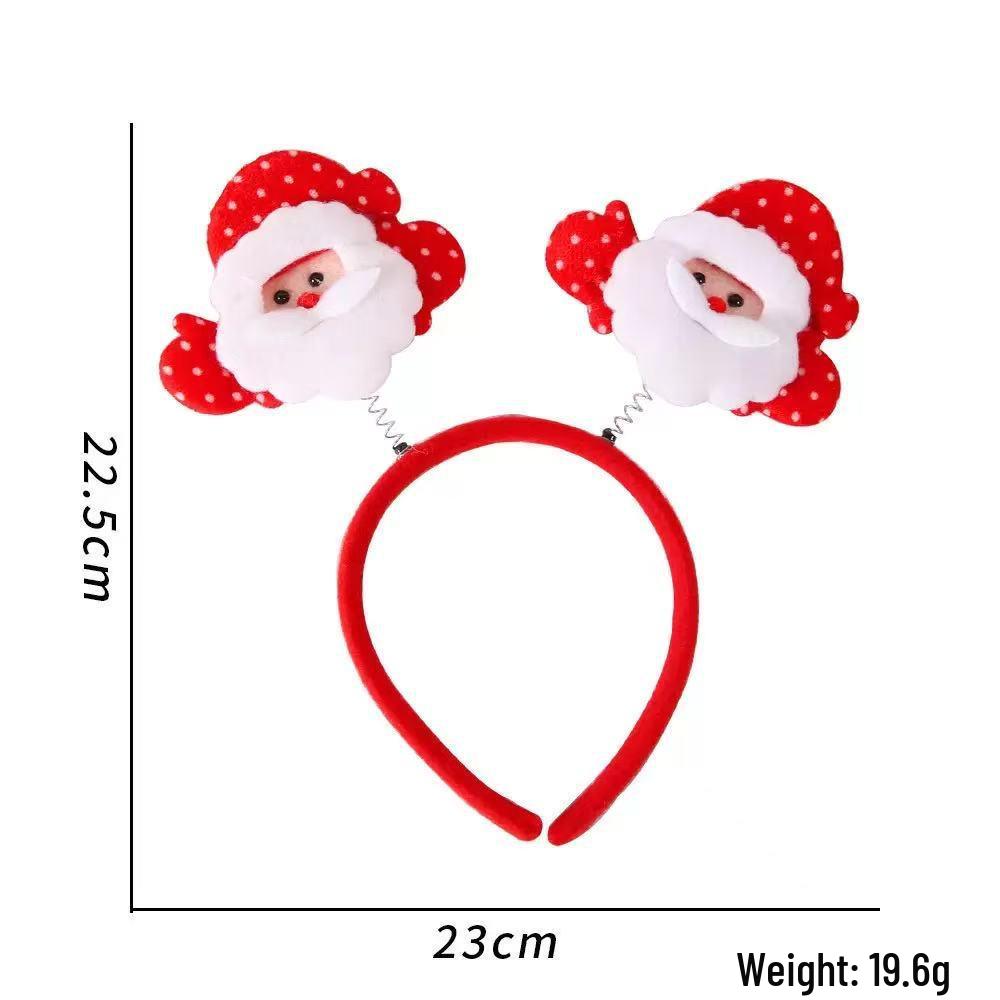 Children's Christmas Reindeer Antler Headband - Five-Star Decoration for Holiday Parties