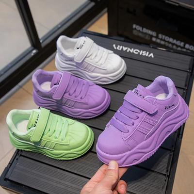 Mode Herbst Neu Kinder Einfarbig Sportschuhe Mädchen Mode Freizeit Mesh Atmungsaktiv Rutschfest Laufschuhe Studenten Turnschuhe