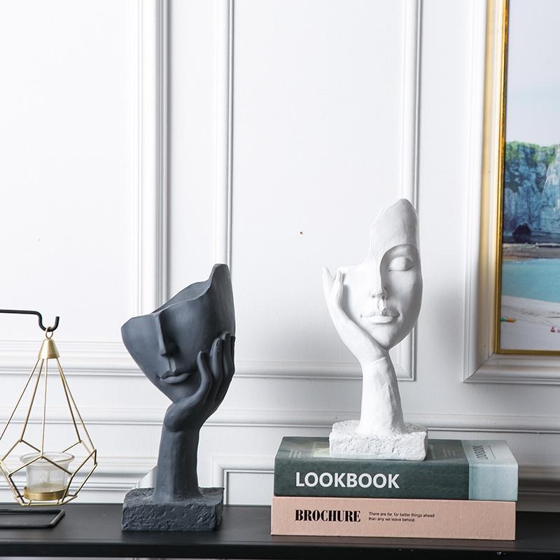 Modern Abstract Figurines Office Desk Decoration Accessories Figure Statue Modern Art Home Bedroom Living Room Interior Decor