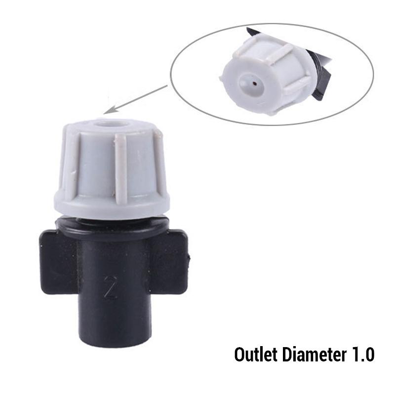 10-500pcs Atomization Nozzle Water Control Sprayer Micro Irrigation Plant Self Garden Mist Sprinkler With Tee For Greenhouse