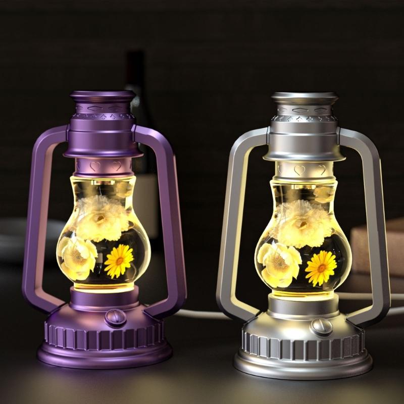 Silicone Camping Lamp Mold Set with LED Suitable for Making Customing Resin Gifts for Holiday or Birthday Presents