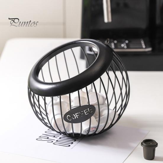 Coffee Pods Storage Basket Organizer Large Capacity Multipurpose Versatile K-cup Organizer Metal Coffee Pods Storage Container