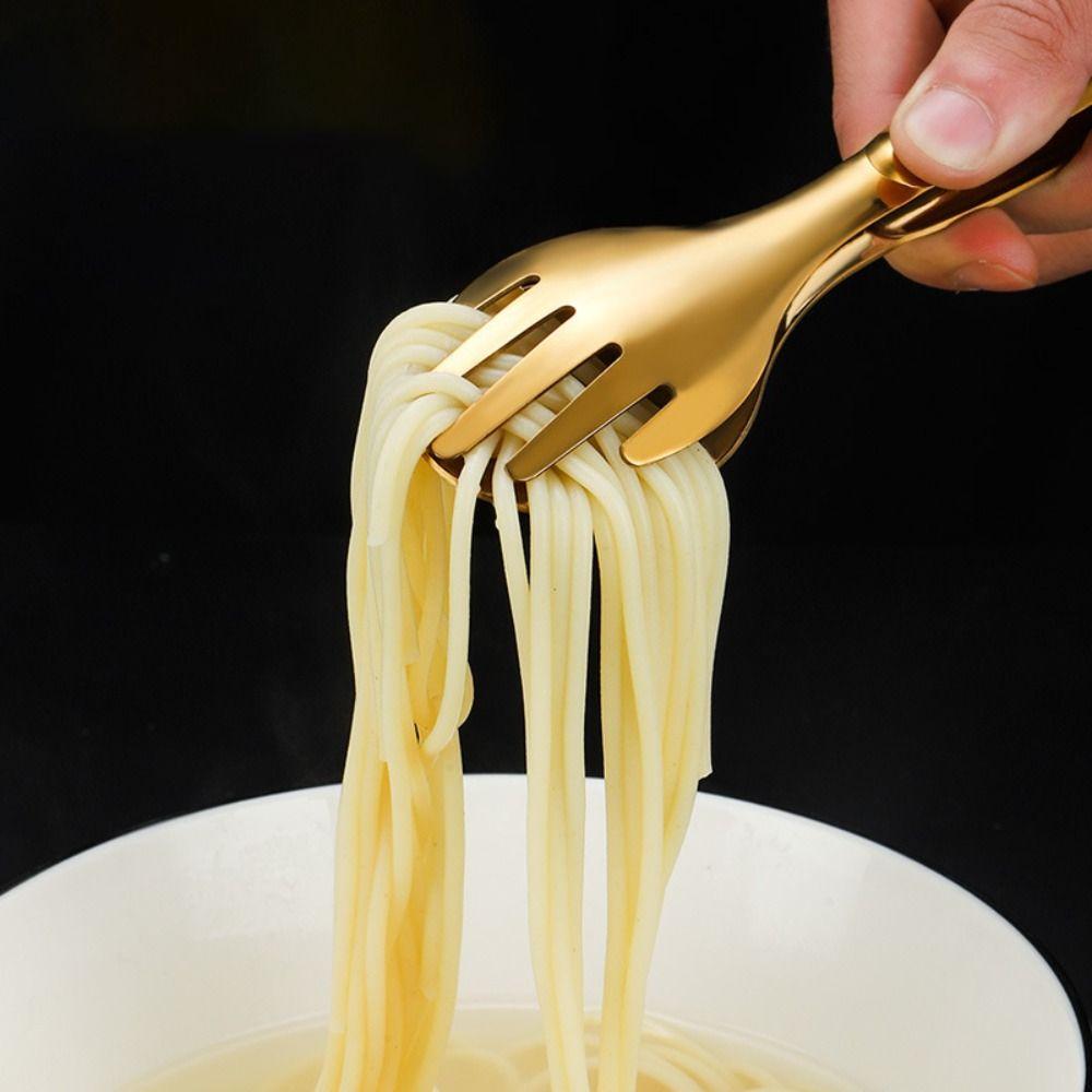 304 Stainless Steel Food Tongs Non-slip Buffet Clips New Meat Salad Bread Serving Tongs  Household