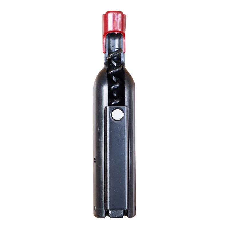 Wine Bottle and Beer Opener: Dual-Use, Multifunctional, Portable, Red Wine Design, Refrigerator Magnet.