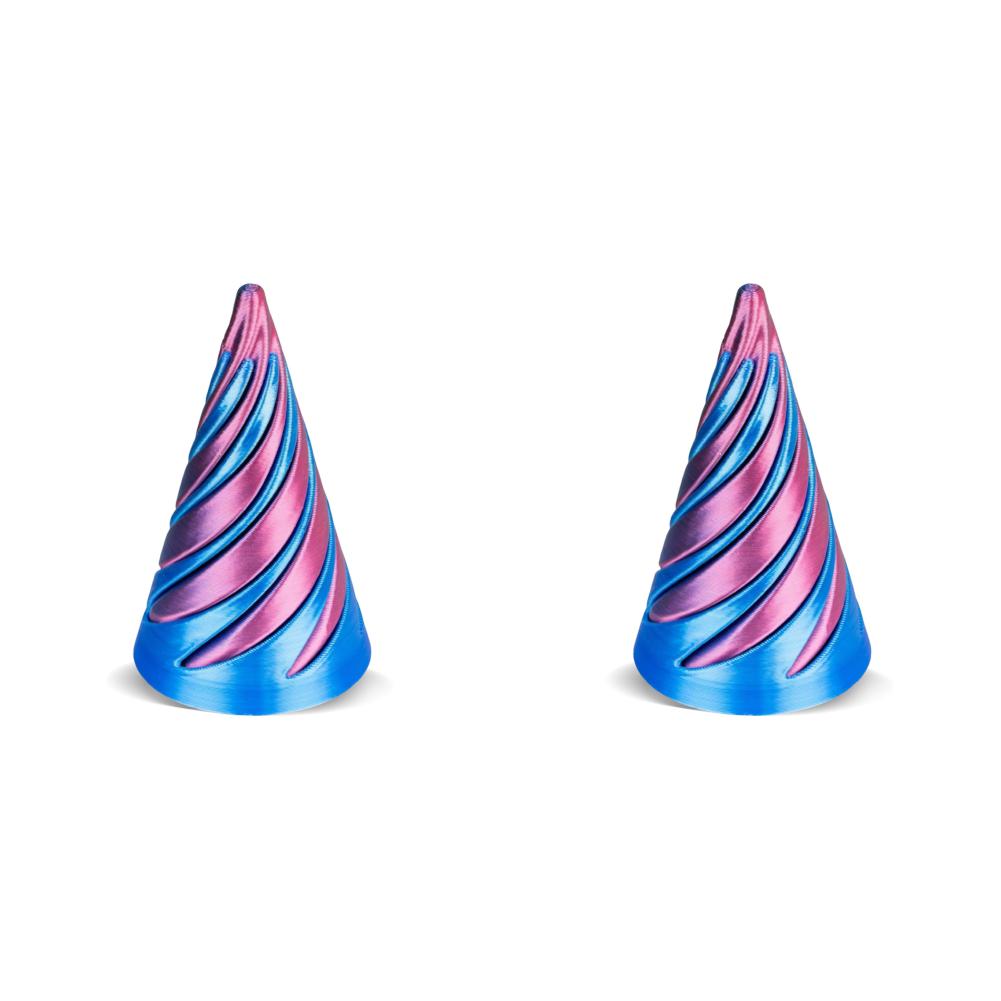 3-1pc 3D Printed Spiral Cone Toy Impossible Pyramid Passthrough Sculpture Pass Through Pyramid Fidget Anti Stress Toy for Kids A