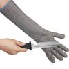 ANSI A9 Heavy Duty Industrial Safety Anti-Cut Gloves Extra Long 38cm Cuff Stainless Steel Wire Long Cuff Extended