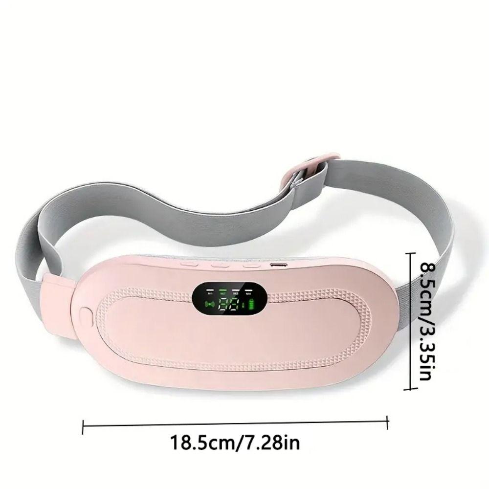 LED Display Electric Warm Waist Belt 4 Gear Massage Vibrating Abdominal Massager  Body Shaping