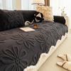 Cream Style Plush Sofa Cover Winter  New Soft Comfortable Thickened Fixed Non-Slip One-Piece Decoration Sofa Cover Cushion
