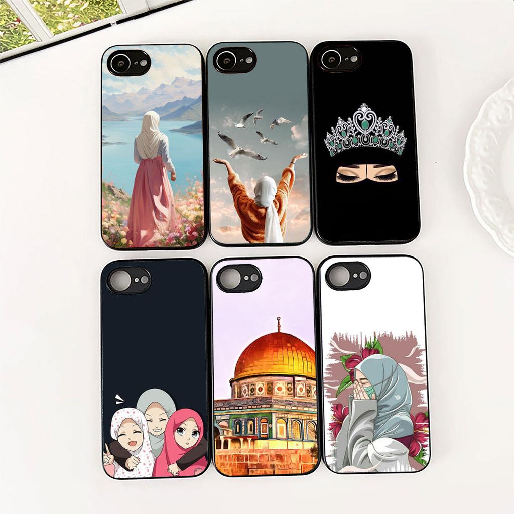 Cover for Samsung Galaxy S24 S25 S23 FE Ultra Plus S7 Edge S25+ S23+ A56 5G Phone Case Arabic islamic muslim Muslimah Girl
