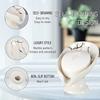 1pc Ceramic Self-draining Soap Rack Marble Exterior Leaf-shaped Soap Dish Bathroom Easy To Clean Keep Soap Dry Christmas, Christmas Gifts