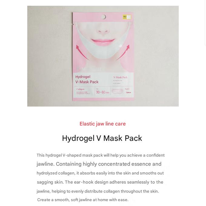Pacmiin Hydrogel V Mask Pack 7g (4 Options)